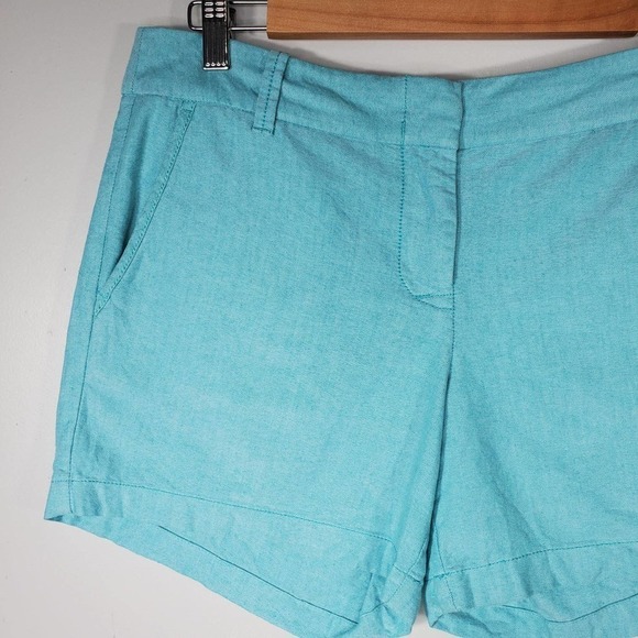 J. Crew Chino City Fit Shorts Turquoise Size 6 - Picture 2 of 9